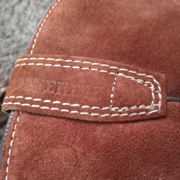 Vintage Wolverine Women's Cowboy Boots Brown/Orange Size 7 1/2 Suede Heel - Picture 9 of 15